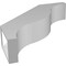 Ekena Millwork 5 1/2-in. W x 24-in. D x 24-in. H Funston Architectural Grade PVC Knee Brace BRCP055X24X24FST - alternate 4